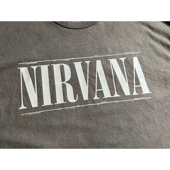 Nirvana World Tour‎ T-Shirt Men's Size Large Brown - Picture 7 of 10